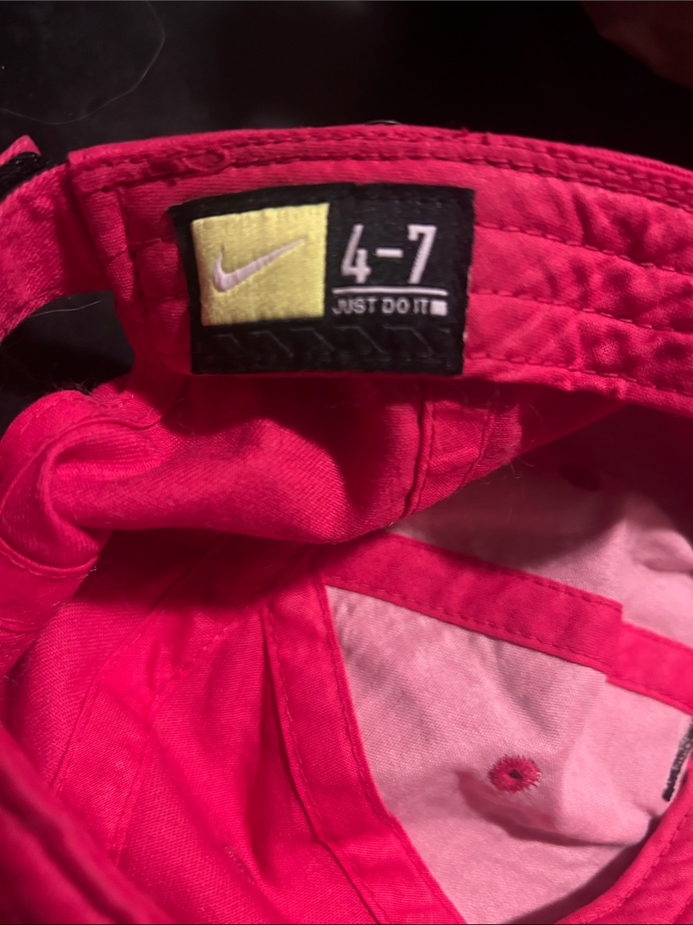 Nike Red Cap with Black Swoosh - Men's Casual Hat - Picture 7 of 8